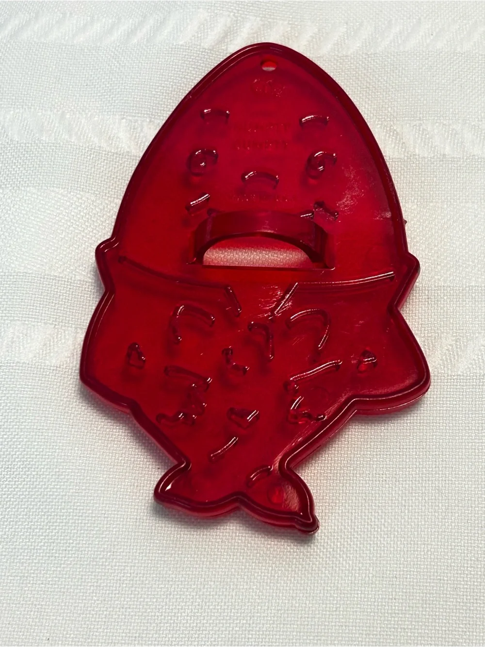 Vintage HRM Red Set Of 4 Cookie Cutters Duck Humpty Dumpty Easter Bunny Kitchen